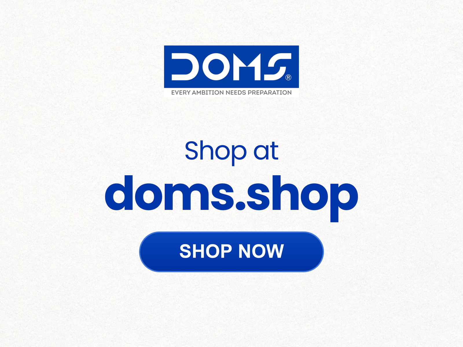 Buy your favourite DOMS products at doms.shop. Shop now.