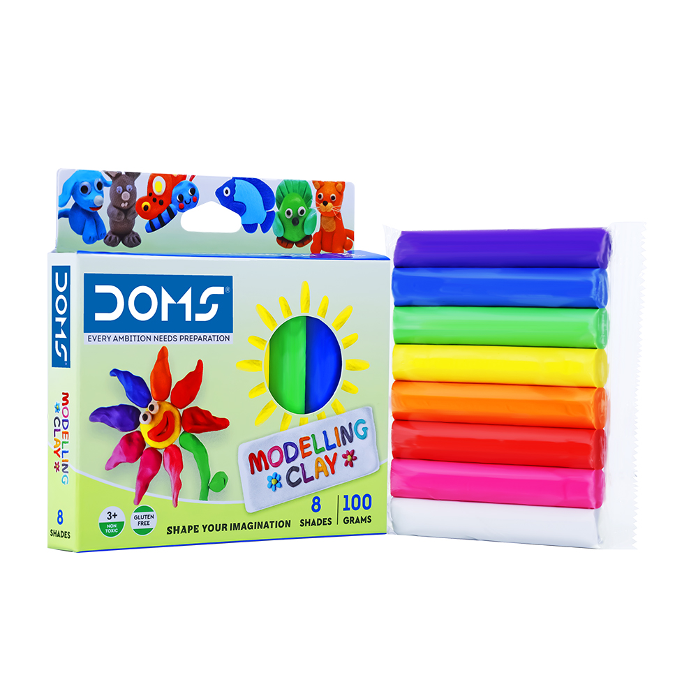 DOMS Modelling Clay with Various Moulds Multicolour pack of 2 - Modelling  Clay with Various Moulds Multicolour pack of 2 . shop for DOMS products in  India.