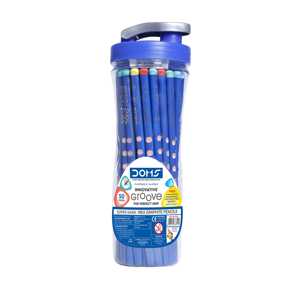 DOMS DRAWING PENCIL SET OF 6 WITH ERASER Pencil 