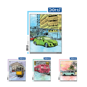 Buy Doms Fun Wheels Medium Square Notebook (132 pgs) Online at
