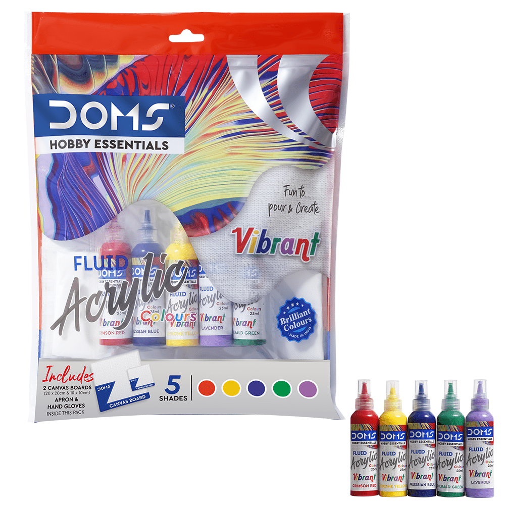 DOMS Vibrant Fluid Acrylic Painting Set - Acrylic Painting  Set