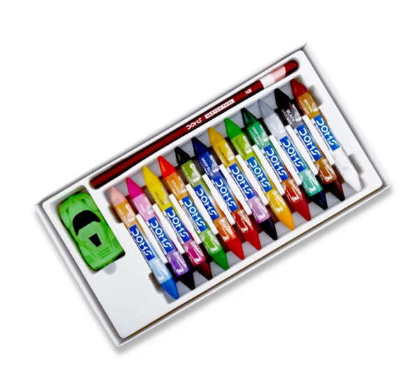DOMS Bi-Colour Wax Crayons - Image 2