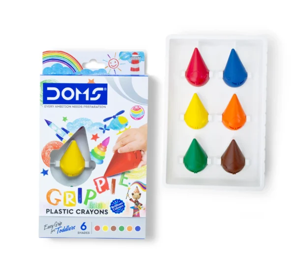 DOMS Grippie Plastic Crayons - Image 2