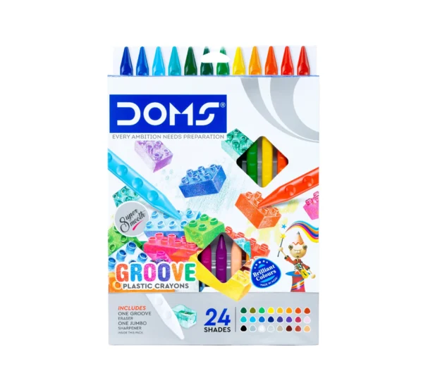 DOMS Groove Plastic Crayons - Image 2