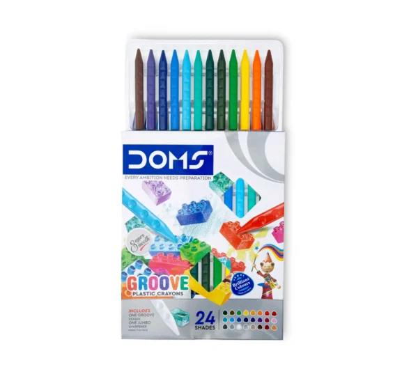 DOMS Groove Plastic Crayons - Image 4