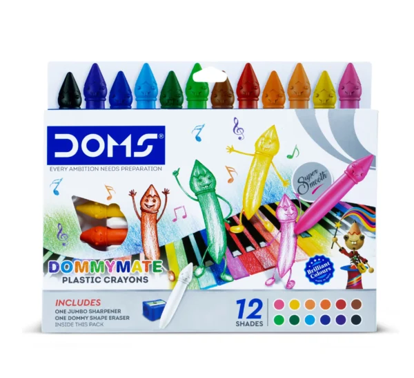 DOMS Dommymate Plastic Crayons