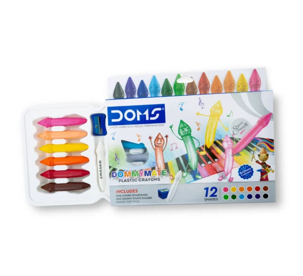 DOMS Dommymate Plastic Crayons - Image 4