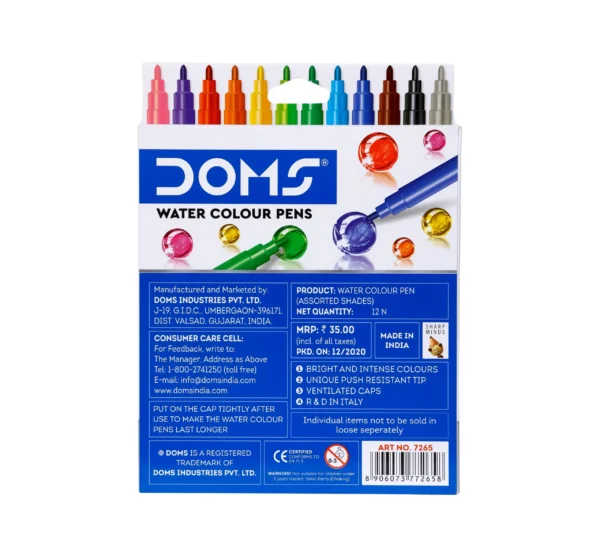 DOMS Aqua Water Colour Pens - Image 2