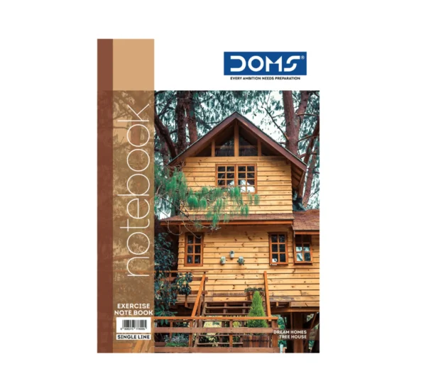 DOMS A4 Single Line Notebook(Dream Homes Series)