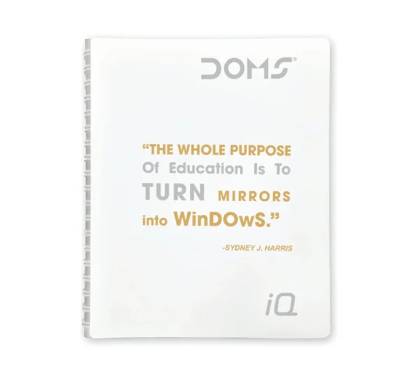 DOMS IQ Executive 5 Subject Single Line Wiro Notebook