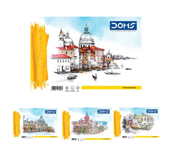 DOMS Yellow Drawing Book – 21×29.7Cm