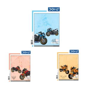 DOMS Single Line Notebook(Street Riders Series)