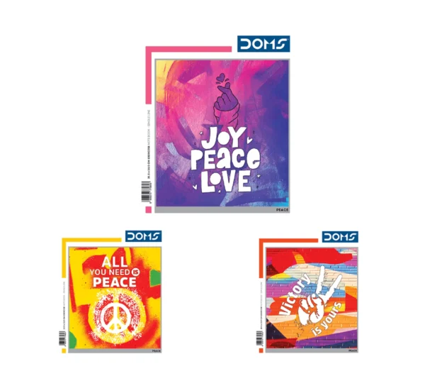 DOMS Single Line Notebook(Peace Series)
