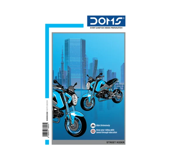 DOMS Single Line Notebook(Street Riders Series)