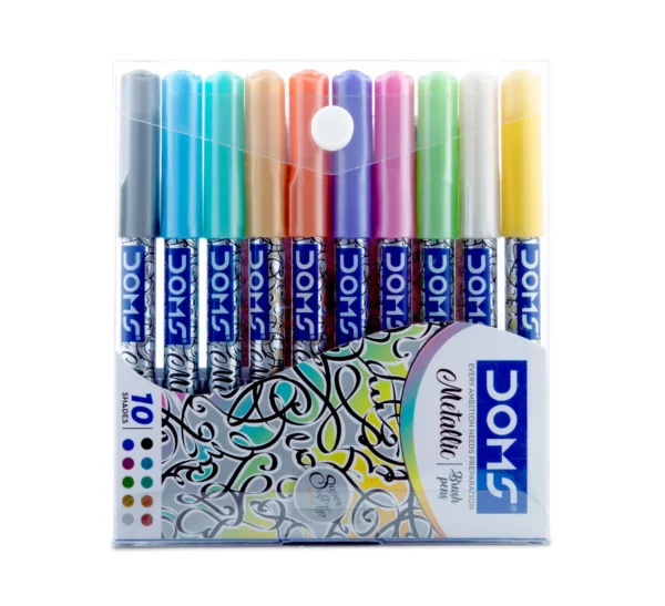 DOMS Metallic Brush Pens