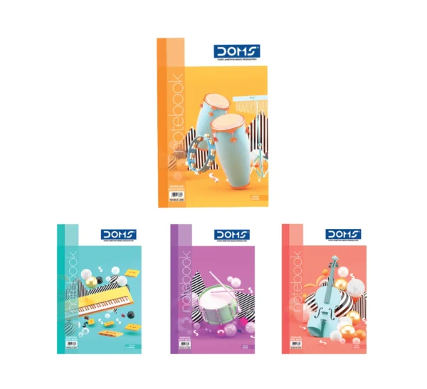 DOMS Single Line Notebook(Music Series)