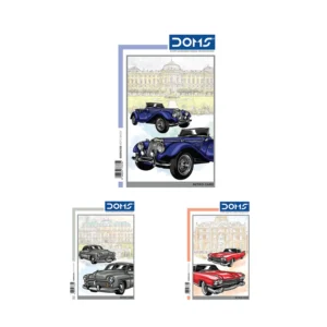 DOMS 3in1 (FL/RB/SQ) Notebook (Retro Cars Series)