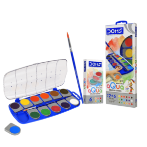 DOMS Refillable Aqua Cakes 12+6 Shades