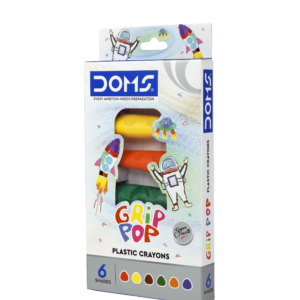 DOMS Grip Pop Plastic crayons